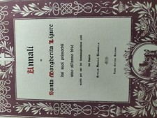 Antico libro ANNALI di SANTA MARGHERITA Ligure di Scarsella