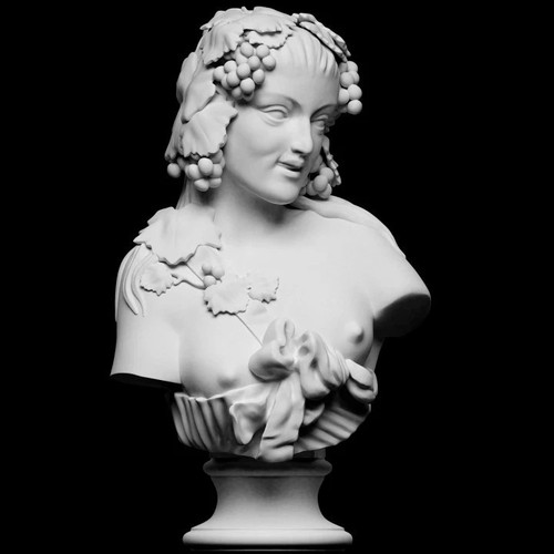 Statua baccante busto bacco - statua,