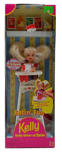 1997 eatin fun kelly barbie - eatin',