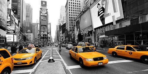 Quadro taxi times - times, square