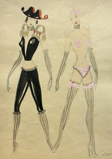 Disegno per due costumi