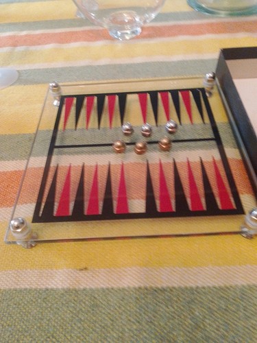 Gioco del backgammon vetro - gioco,