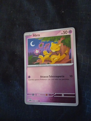 Carta pokémon abra - abra, reverse