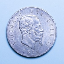 VITTORIO EMANUELE II 5 LIRE