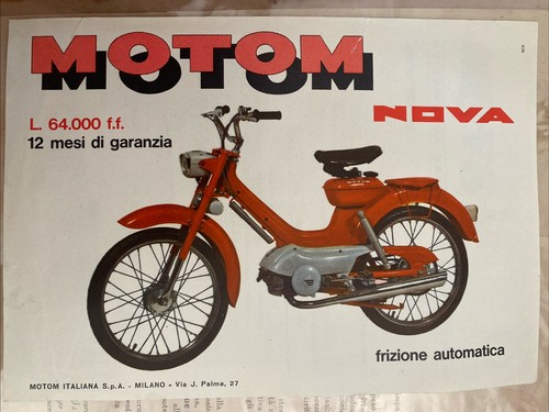 Depliant epoca motocicletta - d'epoca,