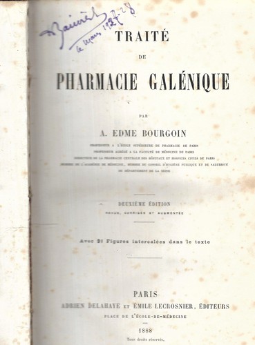Traité pharmacie - de,
