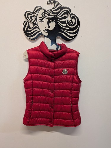 Gilet moncler rosso imbottito - moncler,