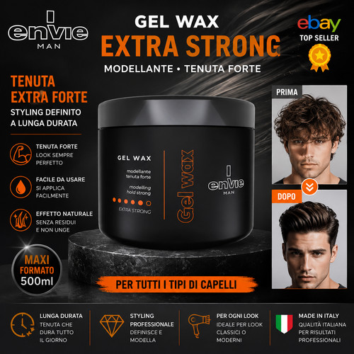 Envie man gel wax 500ml - gel,