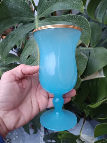 Vase opaline cerclage - vase, en