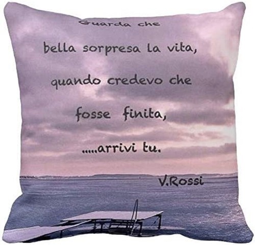 Cuscino 40x40 frase - cuscino, dedica