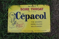 Insegna in metallo Cepacol WM