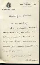 Autografo Gaetano Manzoni