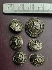 Serie Di Vecchi Bottoni Giacca Cappotto Sartoria Antiche Ottone