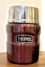 Thermos maroon burgundy read - thermos,