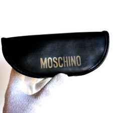 fodero occhiali da sole MOSCHINO sunglasses custodia case vintage astuccio big