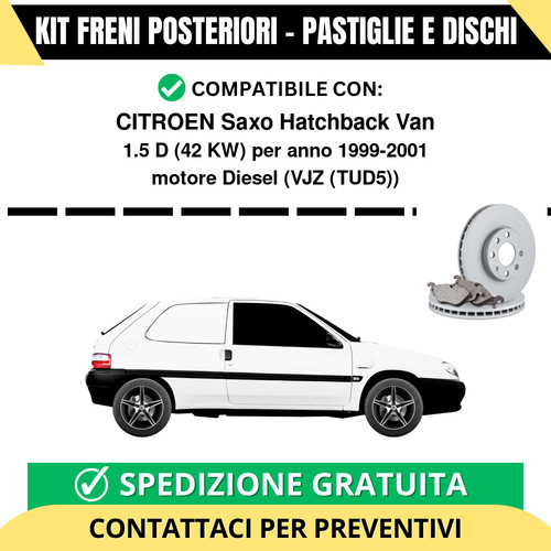 Kit freni posteriori per - posteriori,