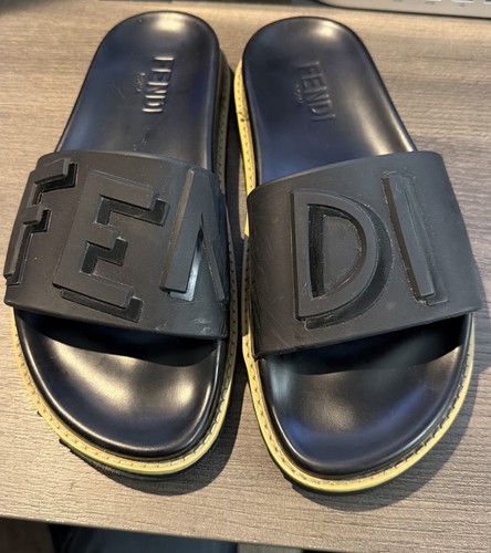 Sandali fendi slide - sandali, logo