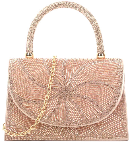 Borsa manico superiore perline