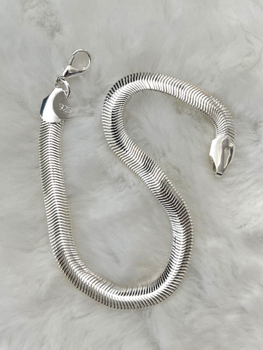 Bracciale serpente piatto - serpente,