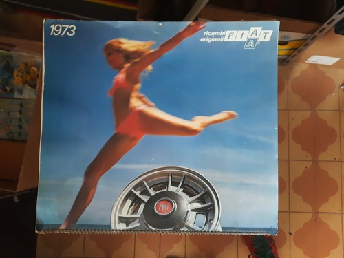 Raro calendario 1973 auto