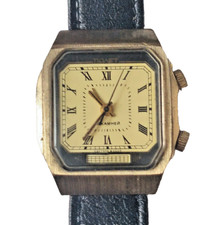 Orologio sovietico Poljot svegliarino, prodotto in URSS. Cassa Dorata