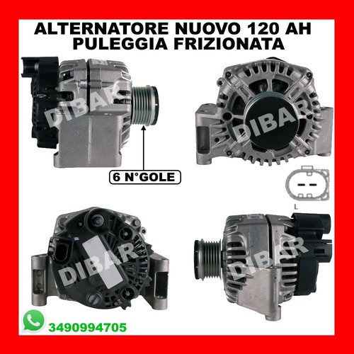 Alternatore nuovo 120ah - alternatore,