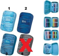 Astuccio Jeans Accessoriato Tinta Unita One Time 21,5x13,5x7cm Fantasie Ass.