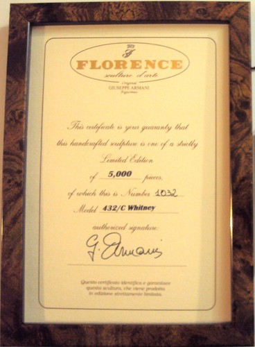 Giuseppe armani whitney - giuseppe, coa