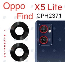 VETRO VETRINO FOTOCAMERA POSTERIORE per OPPO FIND X5 LITE + BIADESIVO