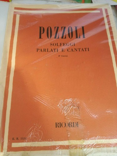 Pozzoli solfeggi parlati - pozzoli,