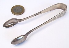 ANTICHE PINZE INGLESI per zollette ZUCCHERO argento sterling 925 sugar tongs #21