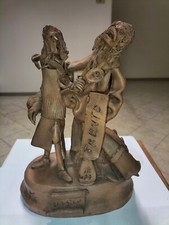 Luigi Pretin (Chioggia 1938) scultura ceramica terracotta Autostop Trento