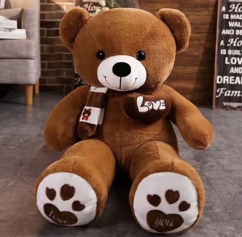 Orso peluche gigante cuore - orso,