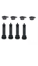 kit 4 piedi regolabili in abs nero volpato piede per basi cucina 12 CM
