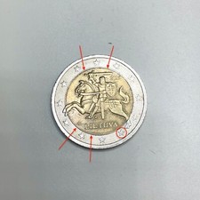 Moneta euro lituania - moneta, 2