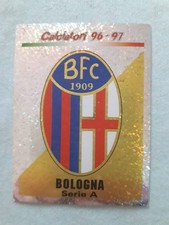 SCUDETTO BOLOGNA PANINI CALCIATORI 1996-1997 FIGURINA N. 57 CON PUNTO