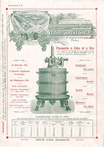 Catalogo torchi per vinacce - torchi, ed