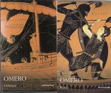 Omero Iliade Odissea.I classici collezioni.Edicola.Testo greco a front 2 volumi.