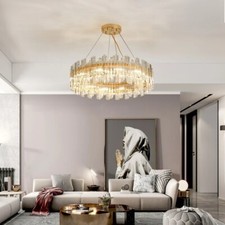 Lampadario moderno cristallo diametro 600 mm plafoniera lampada a sospensione illuminazione