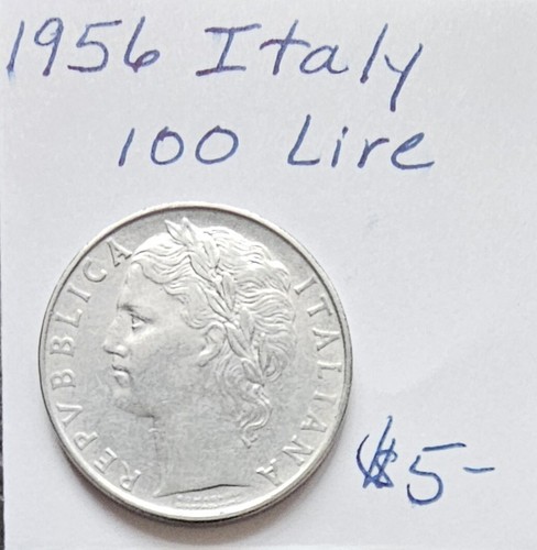 1956 italy 100 lire - italy, ef