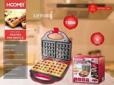 Piastra elettrica per waffle