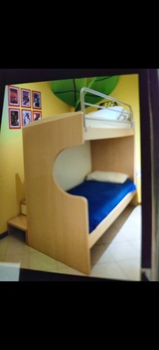 Letto castello con scala - letto, a