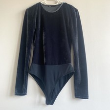 Body Zara blu scuro in velluto