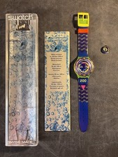SWATCH SCUBA DIVING 200 COMING TIDE SDJ100 AG 1991 VINTAGE