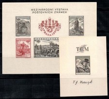 Cecoslovacchia 1938-55 Mi. Bl