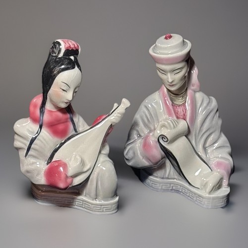 Coppia statuine poeta - , e
