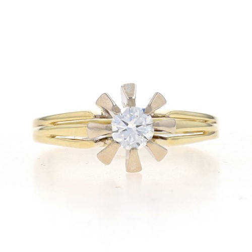 Oro giallo diamante vintage - giallo,
