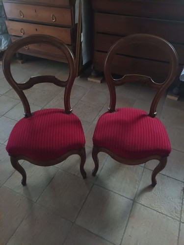 Coppia sedie epoca fine - coppia,