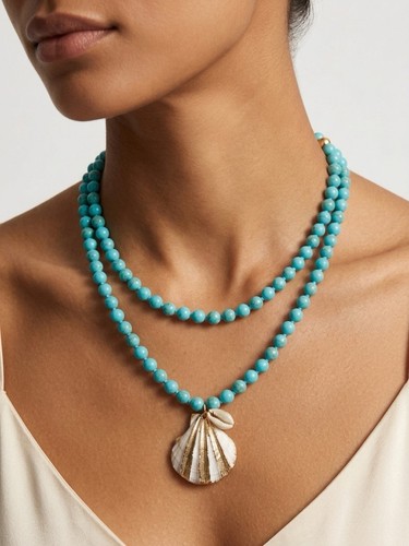 Collana con ciondolo vera - con,