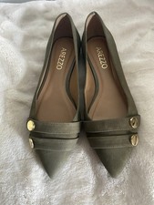 Nuova ballerina Arezzo pizzo verde taglia 39 pelle NP 119,80€